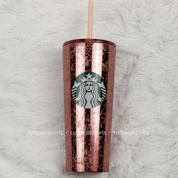 Starbucks Pink Mercury Flake Cold Cup 16oz - Picture 2 of 9